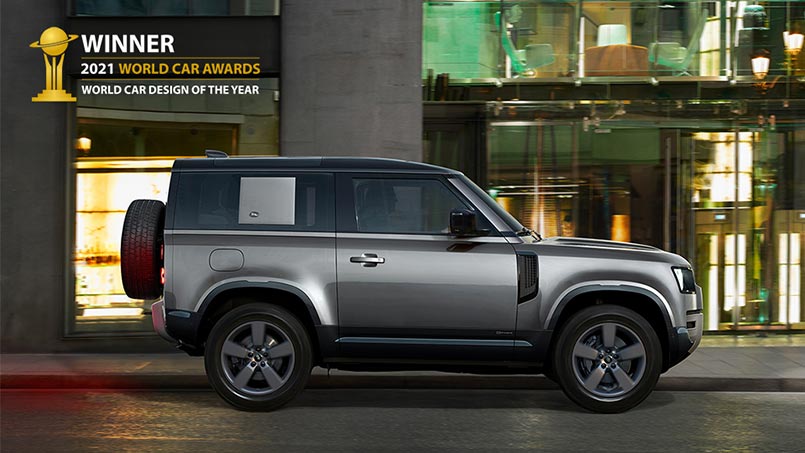 Land Rover Defender crowned 2021 World Car Design of the Year