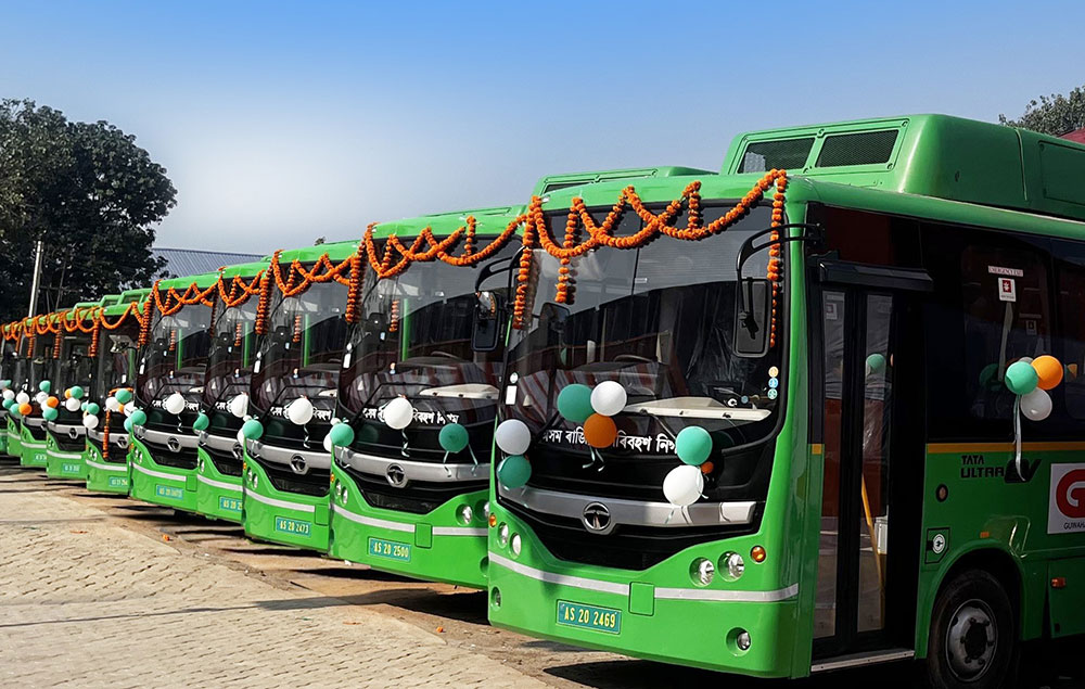 Guwahati takes the green route with 100 Tata Motors electric buses - Tata  Motors